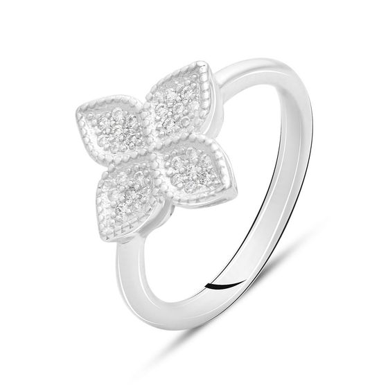 Silver Ring with Fianites