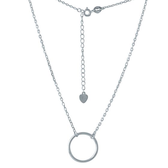 Silver necklace without stones