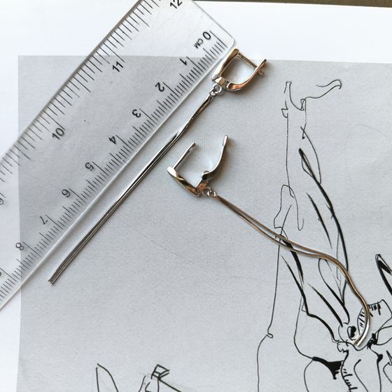 Срібні сережки без каменів