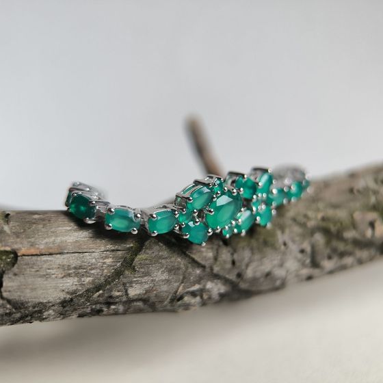 Срібний браслет з агатом 7.385ct