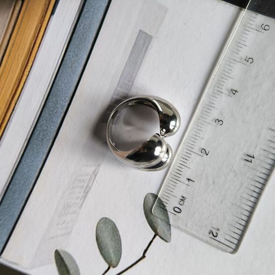 Silver ring without stones