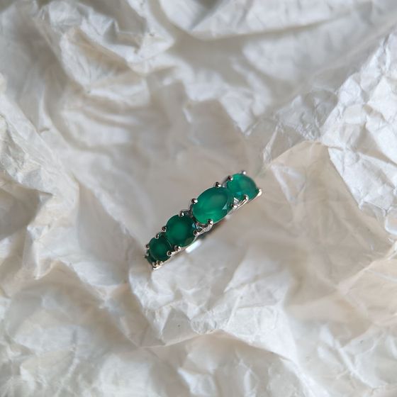 Серебряное кольцо с агатом 2.2ct