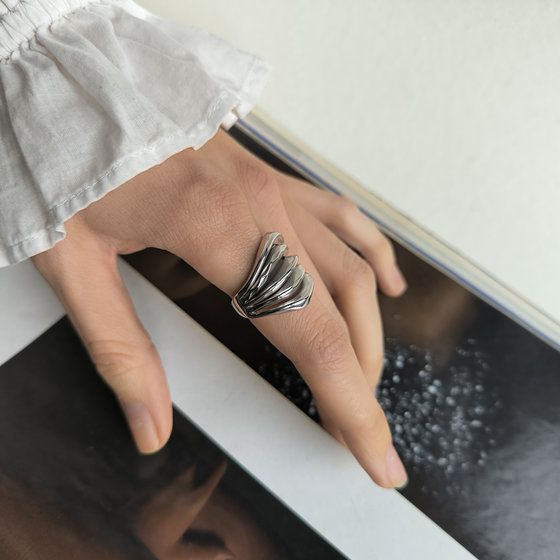 Silver ring without stones