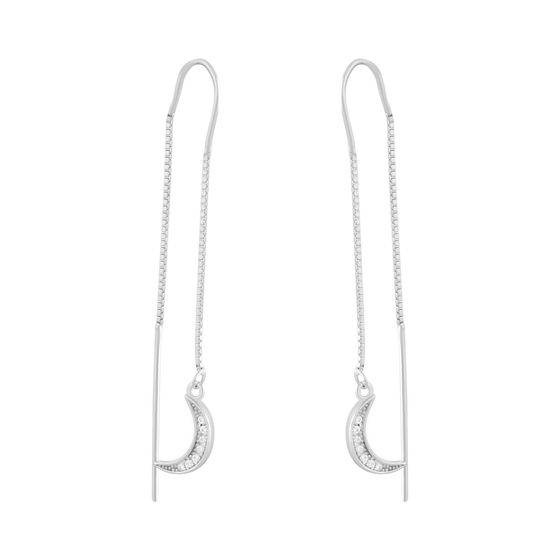 Серебряные серьги с фианитами