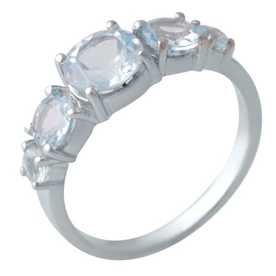Серебряное кольцо с топазом 2.55ct