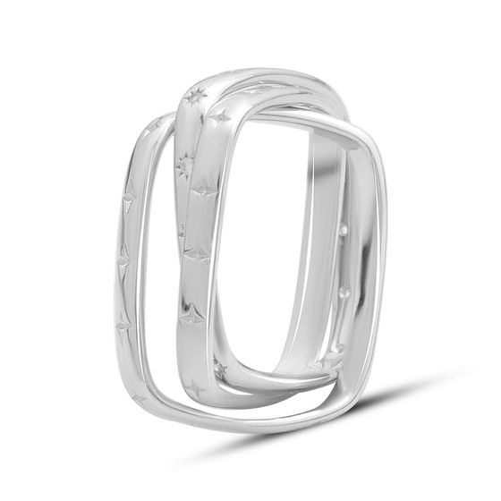 Silver Ring with Fianites