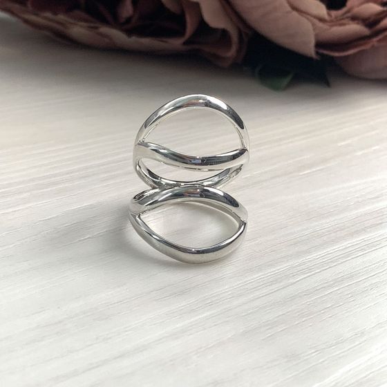 Silver ring without stones