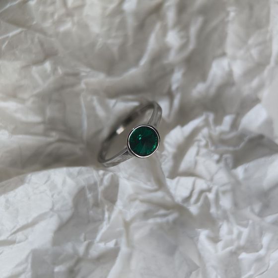 Silver Ring with Fianites