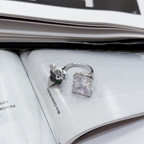 Silver Ring with Fianites