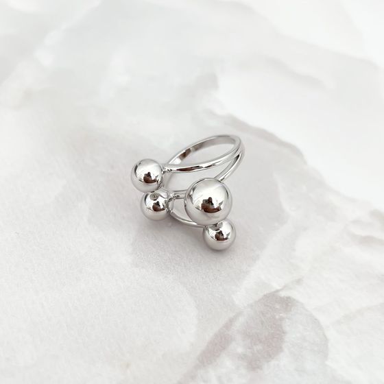 Silver ring without stones