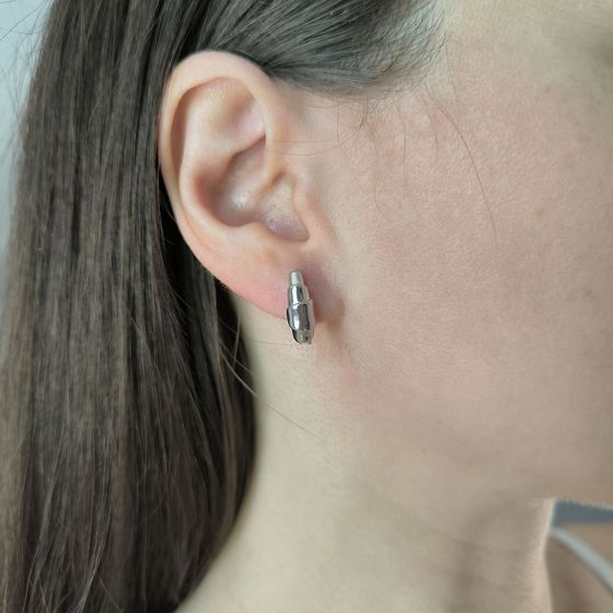 Срібні сережки без каменів