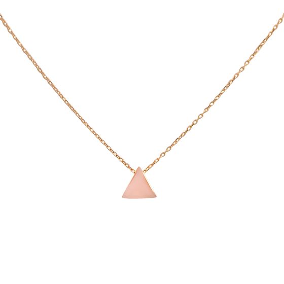 A gold necklace without stones