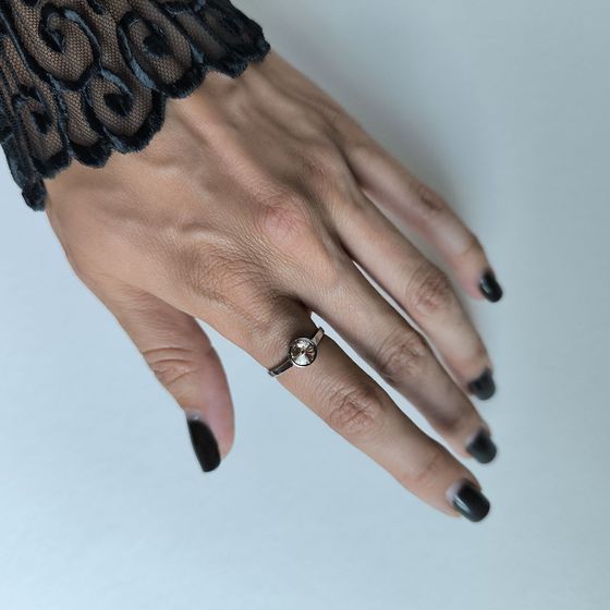 Silver Ring with Fianites