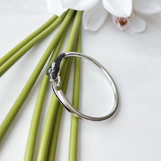 Срібний браслет з фіанітами