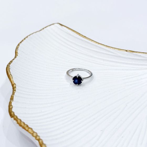 Срібна каблучка з сапфіром 1.6ct