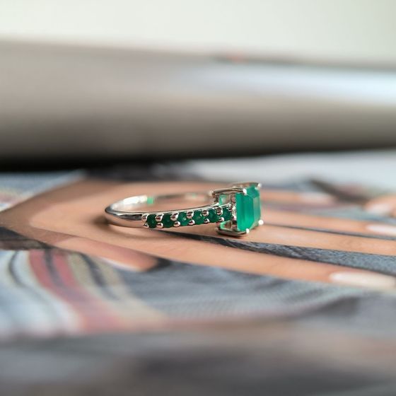 Срібна каблучка з агатом 1.385ct