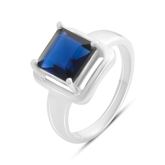 Срібна каблучка із сапфіром nano 1.975ct