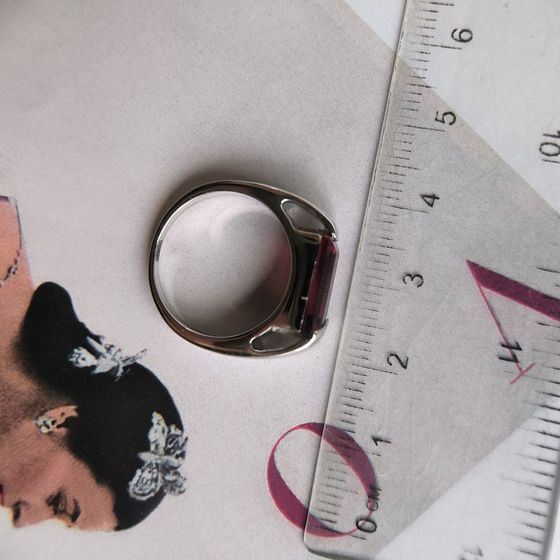 Срібна каблучка з гранатом nano 2.14ct