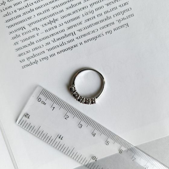 Silver ring with a 1.6-carat garnet