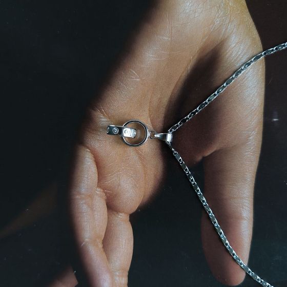 Срібна підвіска з фіанітами