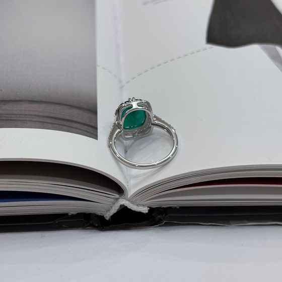 Срібна каблучка з агатом 5,398 карата