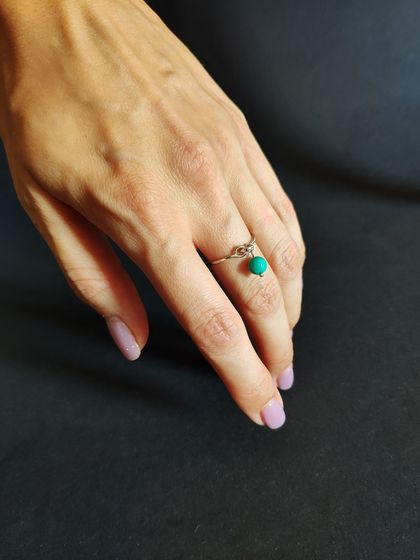 Серебряное кольцо с бирюзой