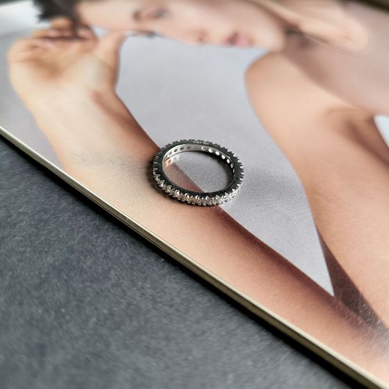 Silver Ring with Fianites