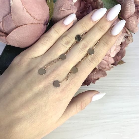 Золотые серьги без камней