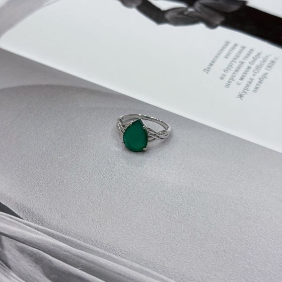 Серебряное кольцо с агатом 2.658ct