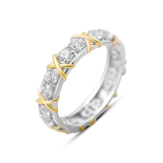 Silver Ring with Fianites