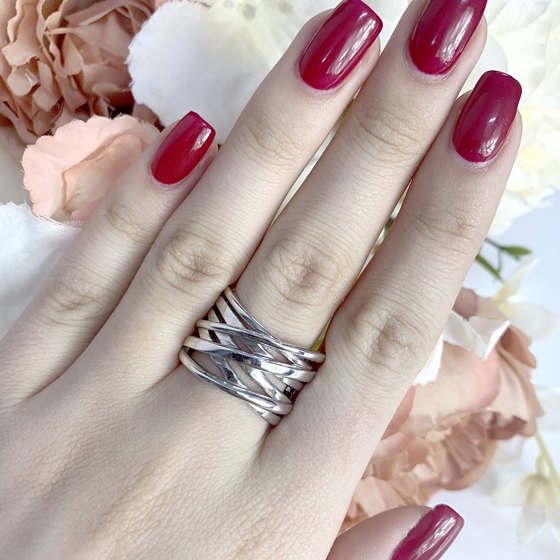 Серебряное кольцо без камней