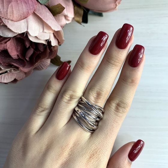 Silver ring without stones