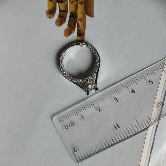 Silver Ring with Fianites