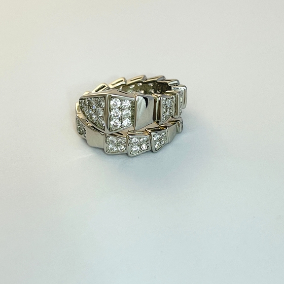 Silver Ring with Fianites