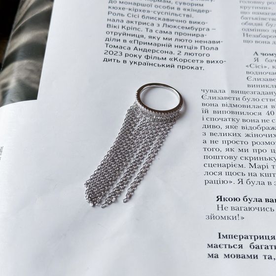 Silver Ring with Fianites