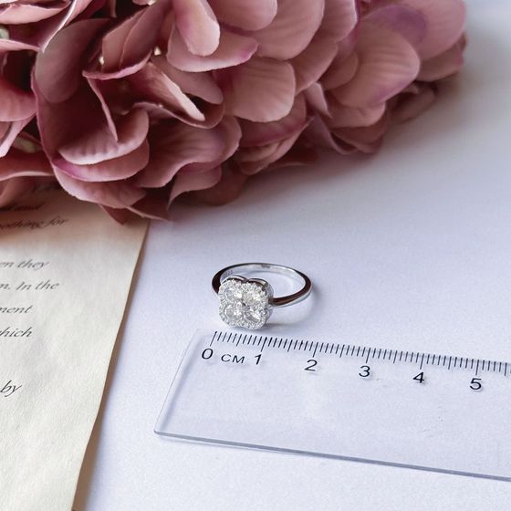 Silver Ring with Fianites