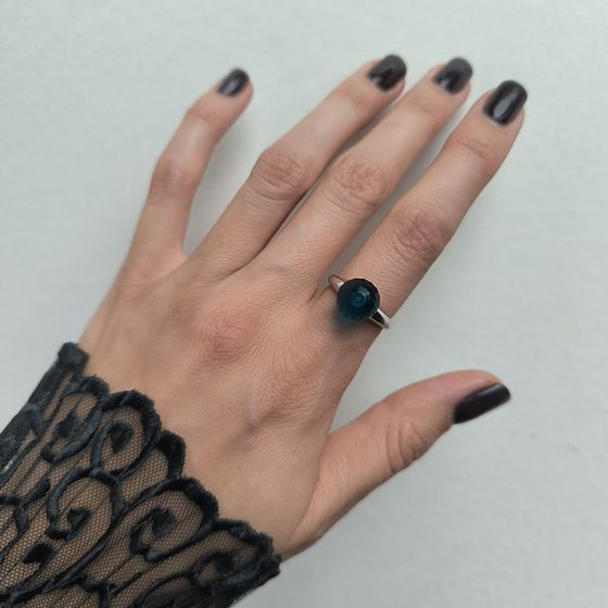 Silver Ring with Fianites