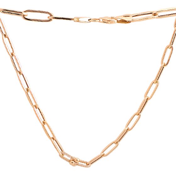 Серебряное колье с фианитами 0.72ct