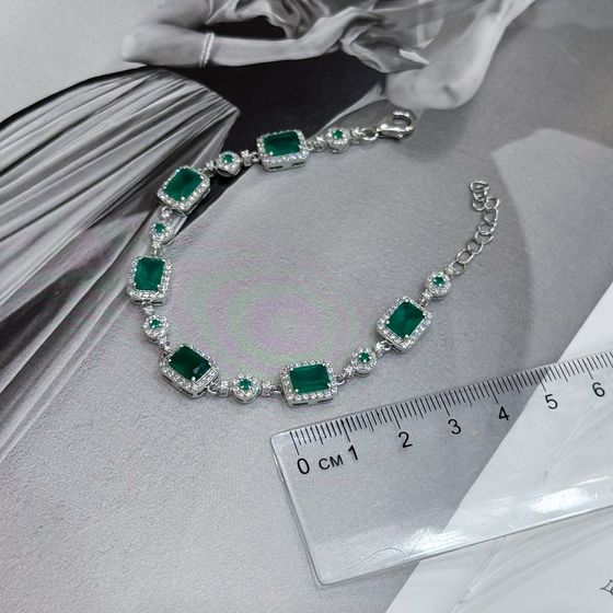 Silver bracelet with agate (8.955 carats)