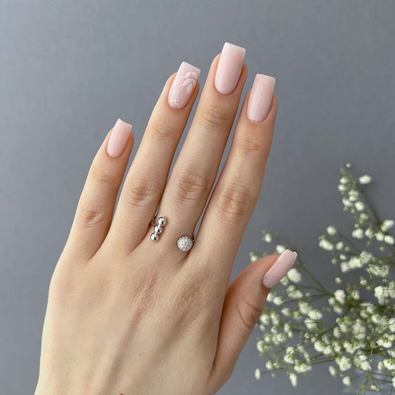 Silver Ring with Fianites