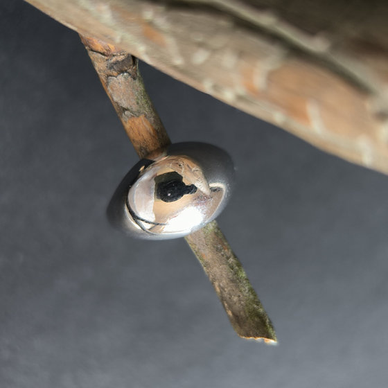 Silver ring without stones