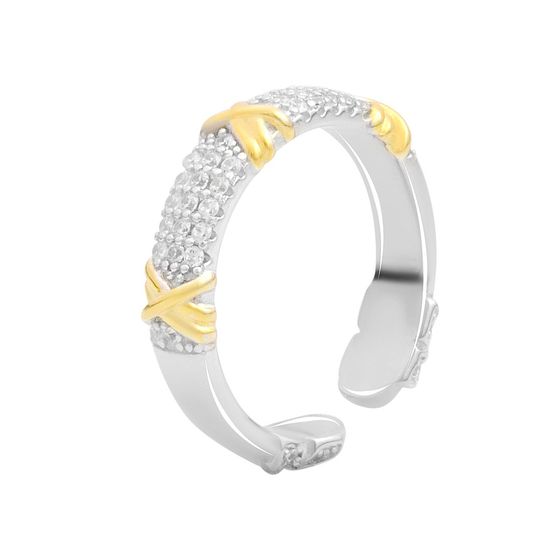 Silver Ring with Fianites