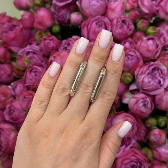 Серебряные серьги без камней