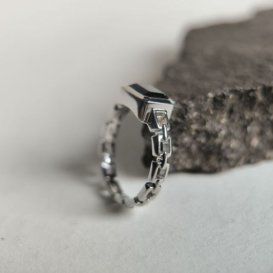 Срібна каблучка із сапфіром nano 1.467ct