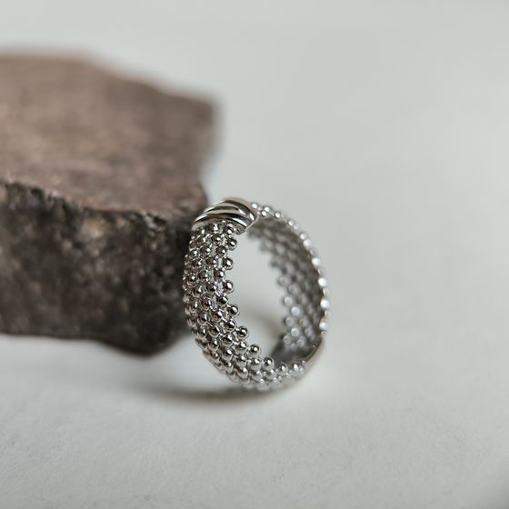 Silver ring without stones