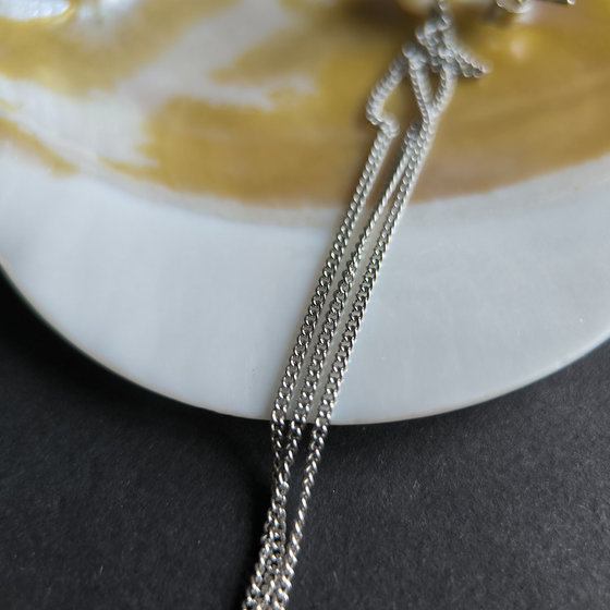 Silver Earrings with Pearls
