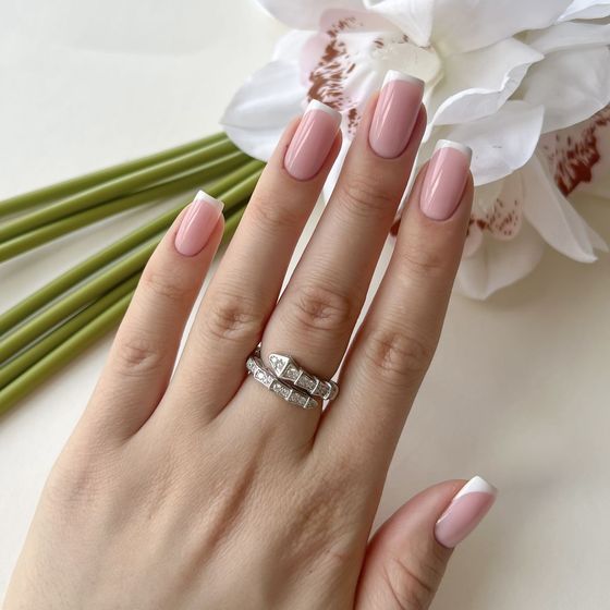 Silver Ring with Fianites