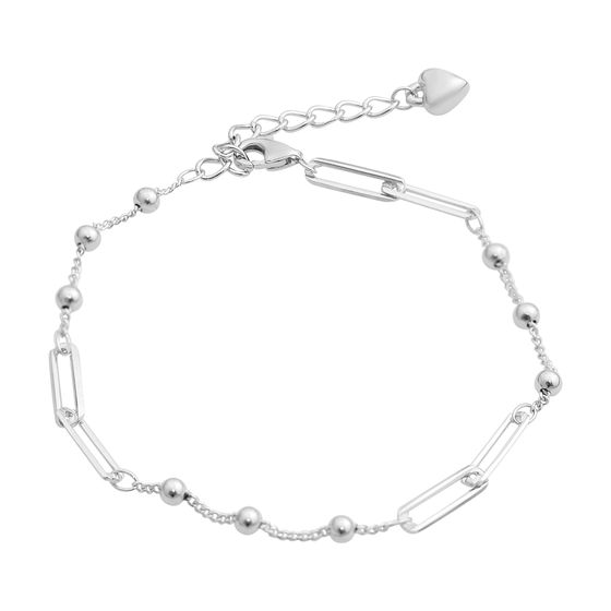 Silver bracelet without stones