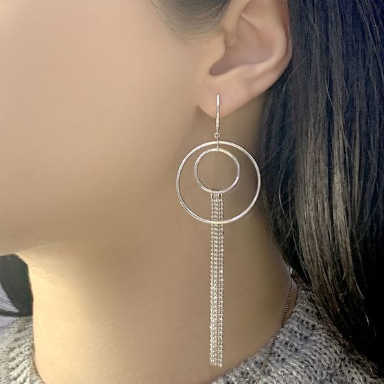 Срібні сережки без каменів