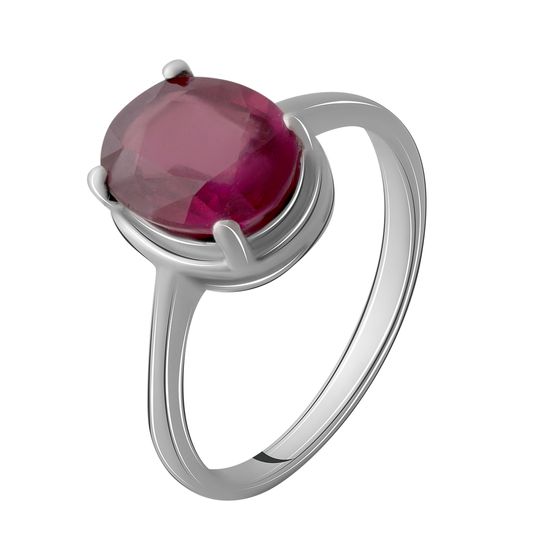 Серебряное кольцо с рубином 3.45ct